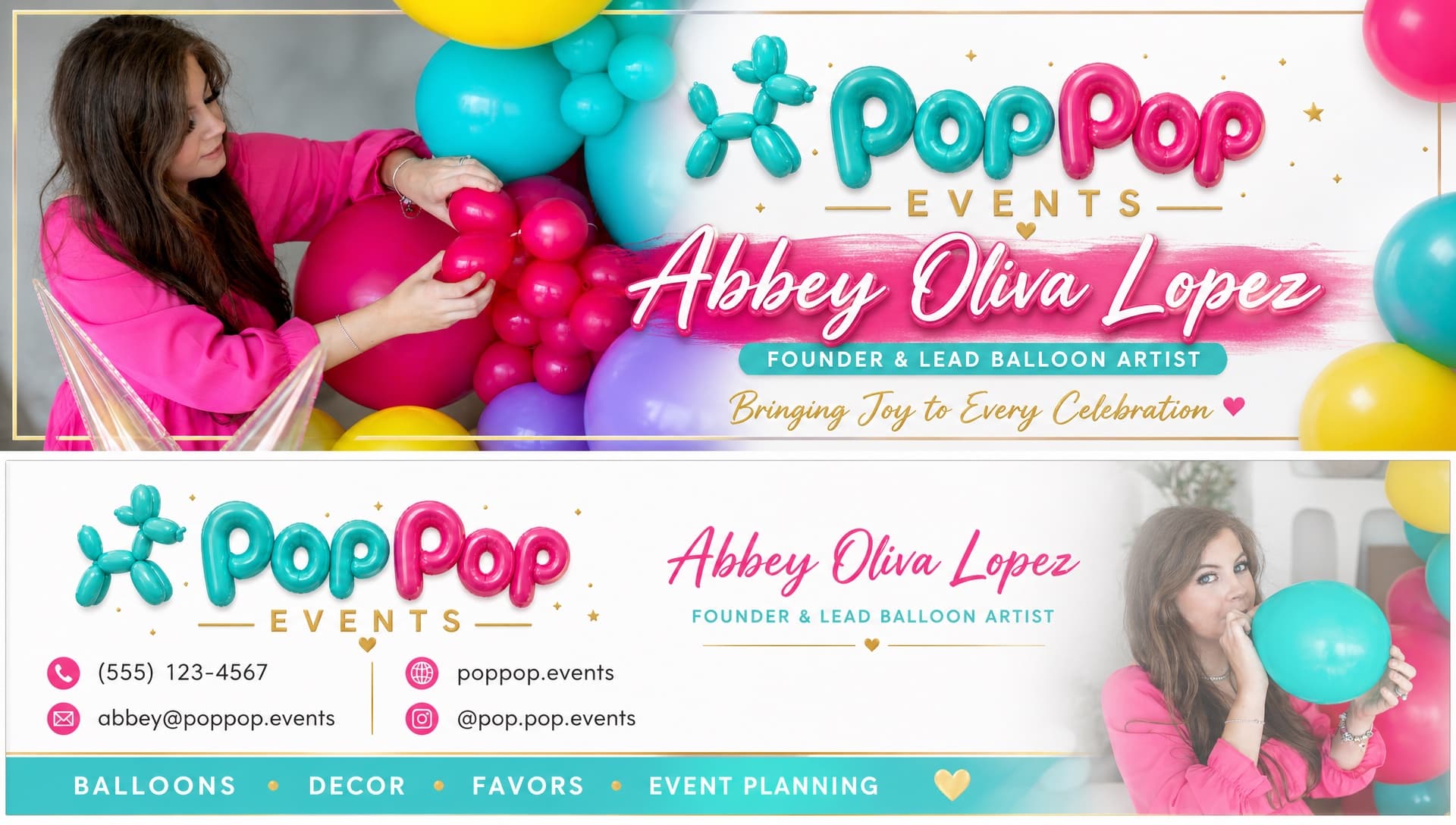 PopPop Events header banner
