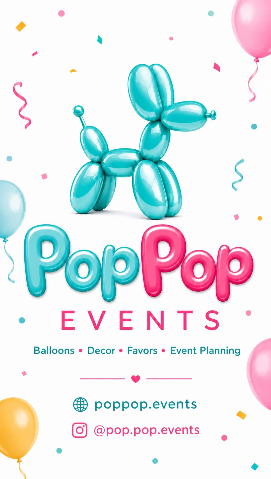 PopPop vertical logo composition