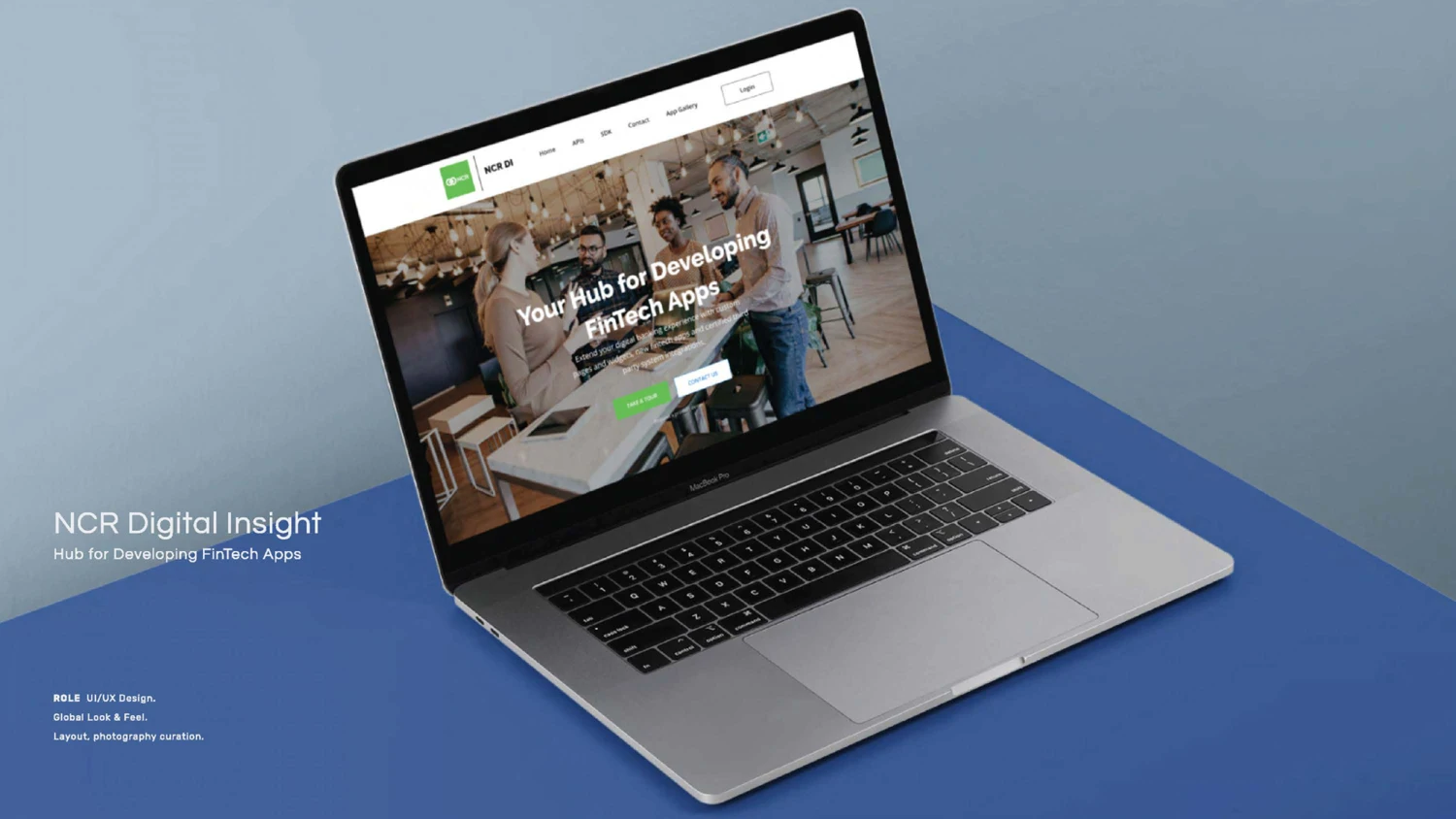 NCR Digital Insight developer hub on a laptop